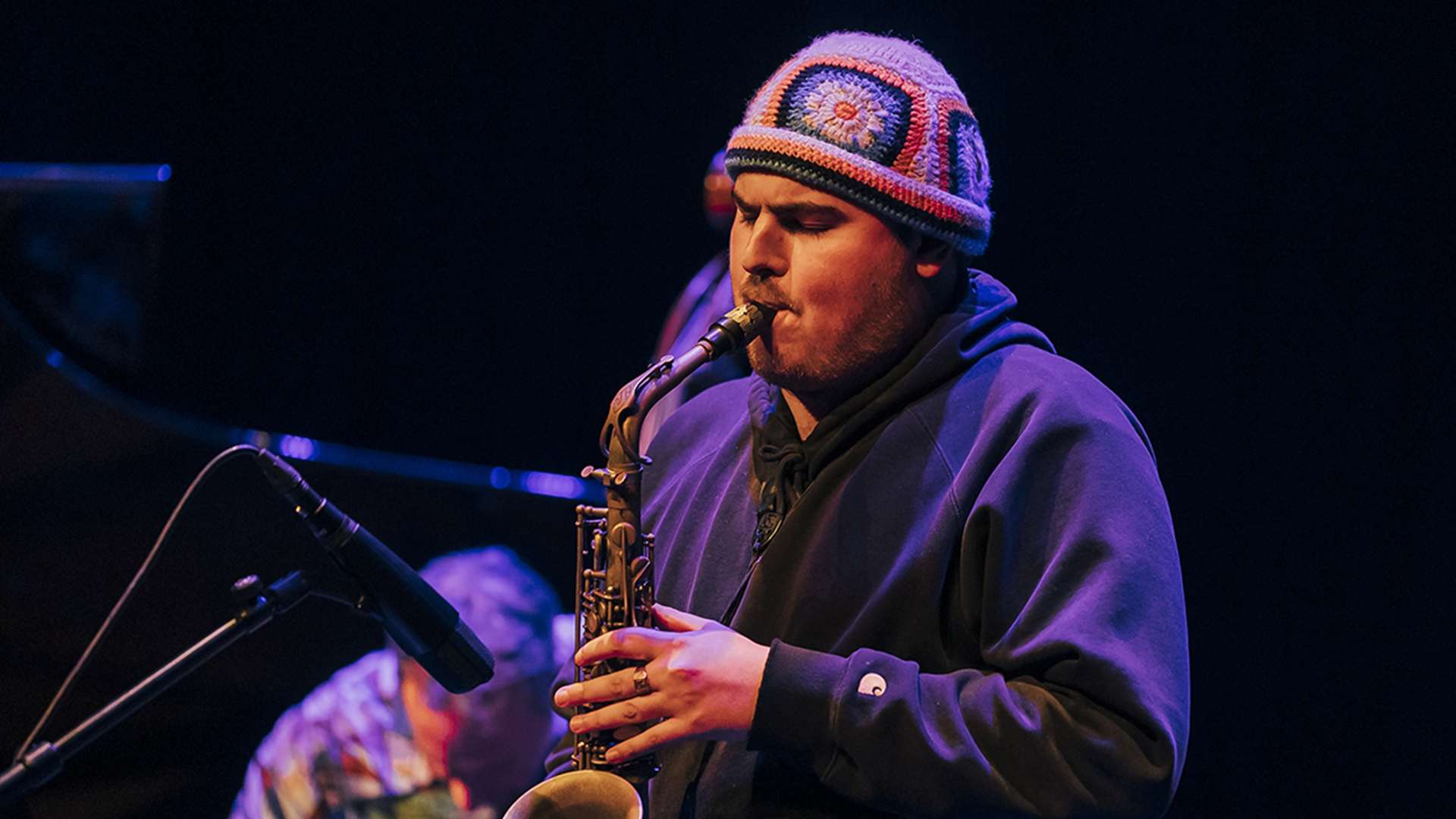 Liam Szymonik invite Pierre Carbonneaux artwork from 38Riv Jazz Club